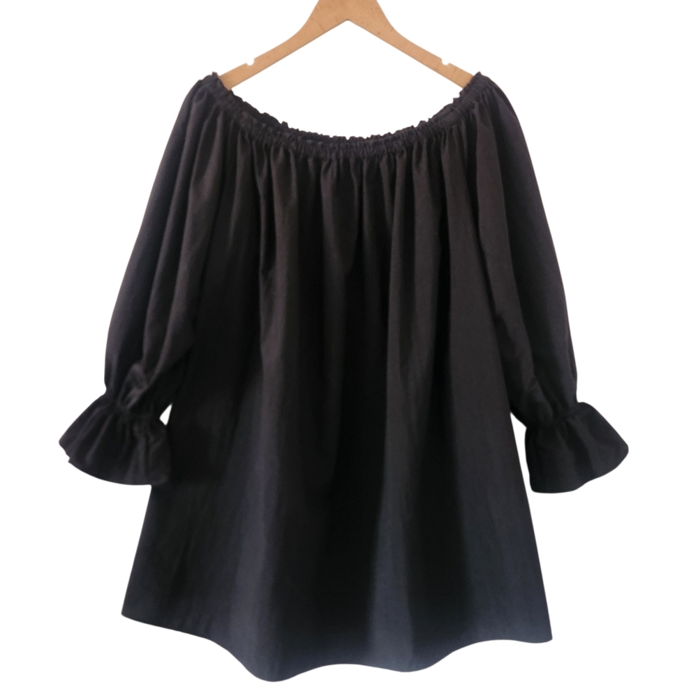 Stone Cold Fox Iowa Billow Dress Black Rayon O/S Revolve Boho Festival Tunic